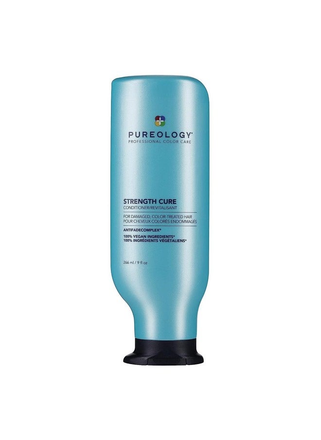 Pureology Strength Cure Strengthening Conditioner for Damaged & Color Treated Hair, 9 Fl Oz