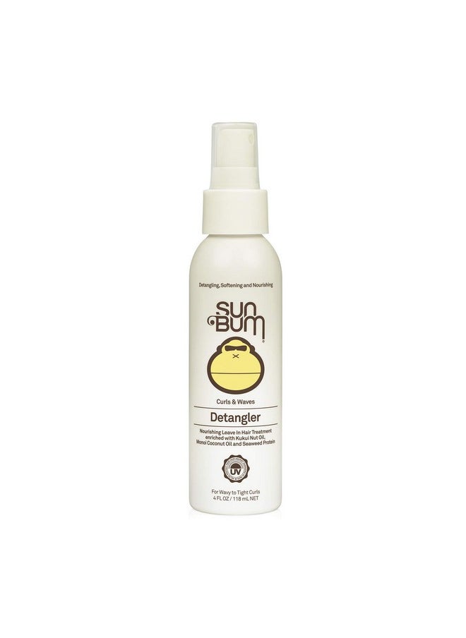 Sun Bum Curls Detangler | Vegan and Cruelty Free Moisturizing Hair Treatment for Wavy and Curly Hair | 4 oz