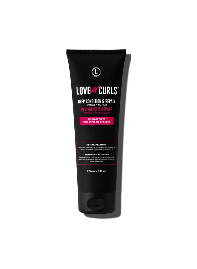 Love Ur Curls Deep Conditioner & Repair, Moisturizing and Anti Frizz, Repairs Dry, Damaged Hair, for all Hair Types, Vegan, 236mL