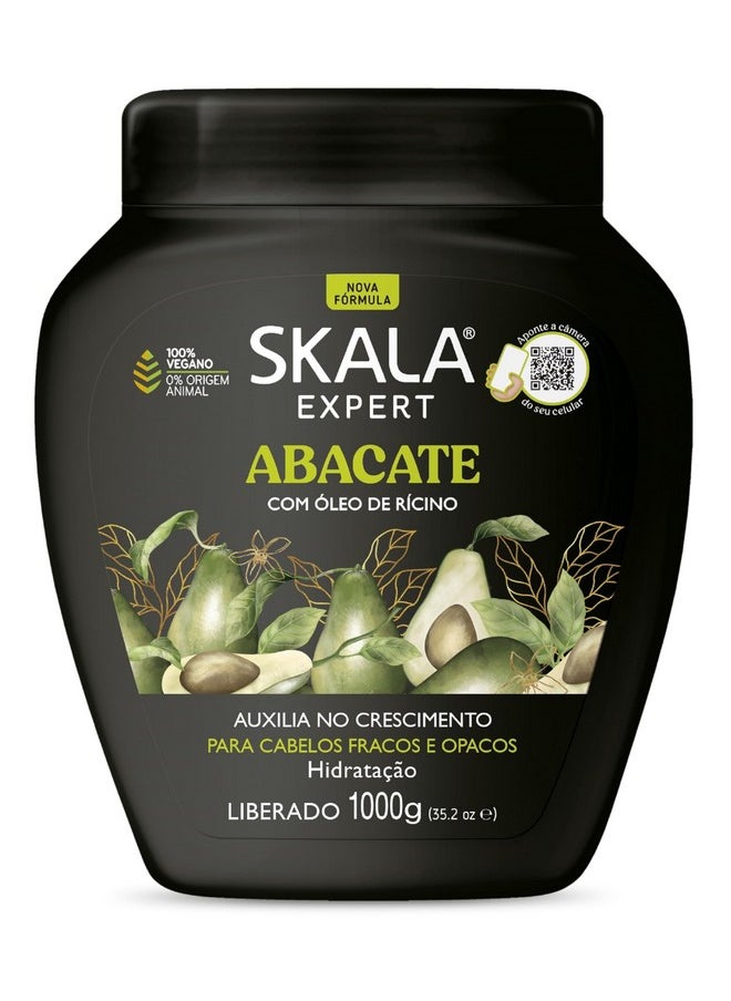 SKALA Avocado Hair Cream Hair Treatment Conditioning (1000g) - Imported from Brazil