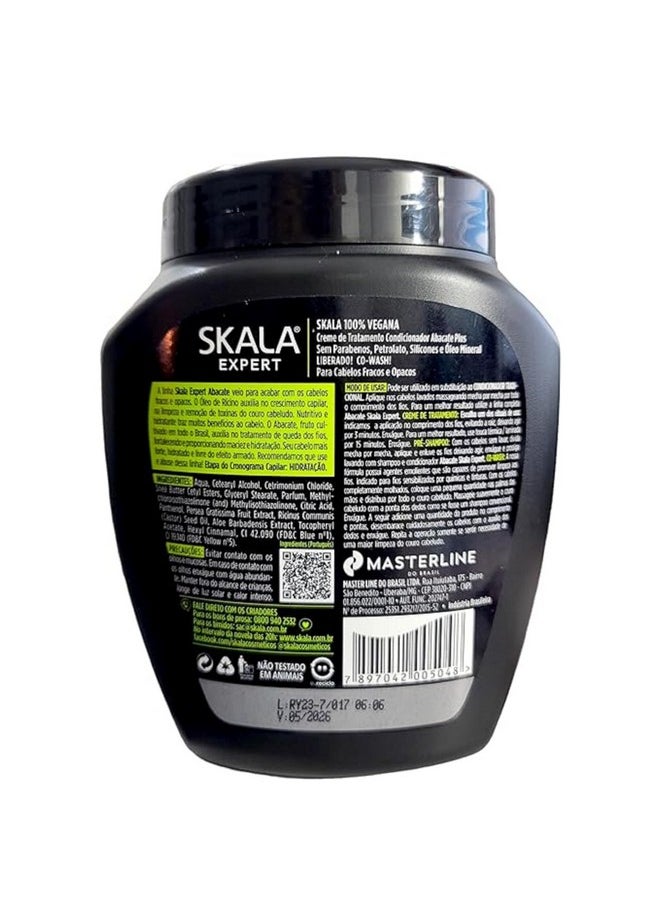 SKALA Avocado Hair Cream Hair Treatment Conditioning (1000g) - Imported from Brazil