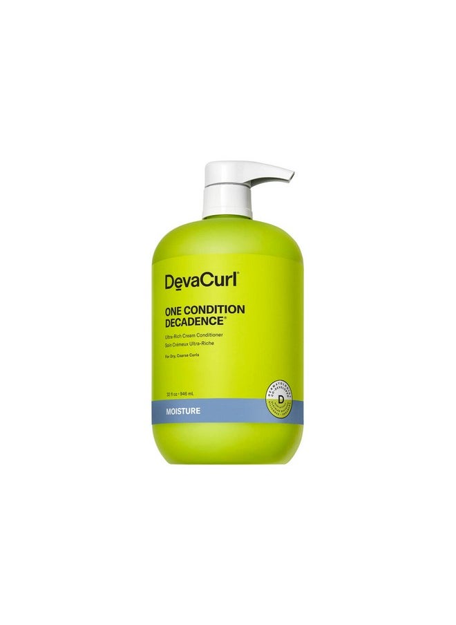 DevaCurl One Condition Decadence Ultra-Rich Cream Conditioner, Green Oasis, 32 fl. oz.