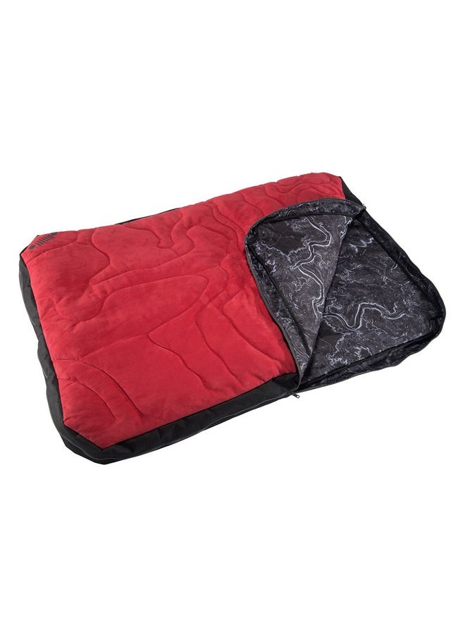 Jeep Venture Sleeping Bag Dog Bed, Colorado Red, Large