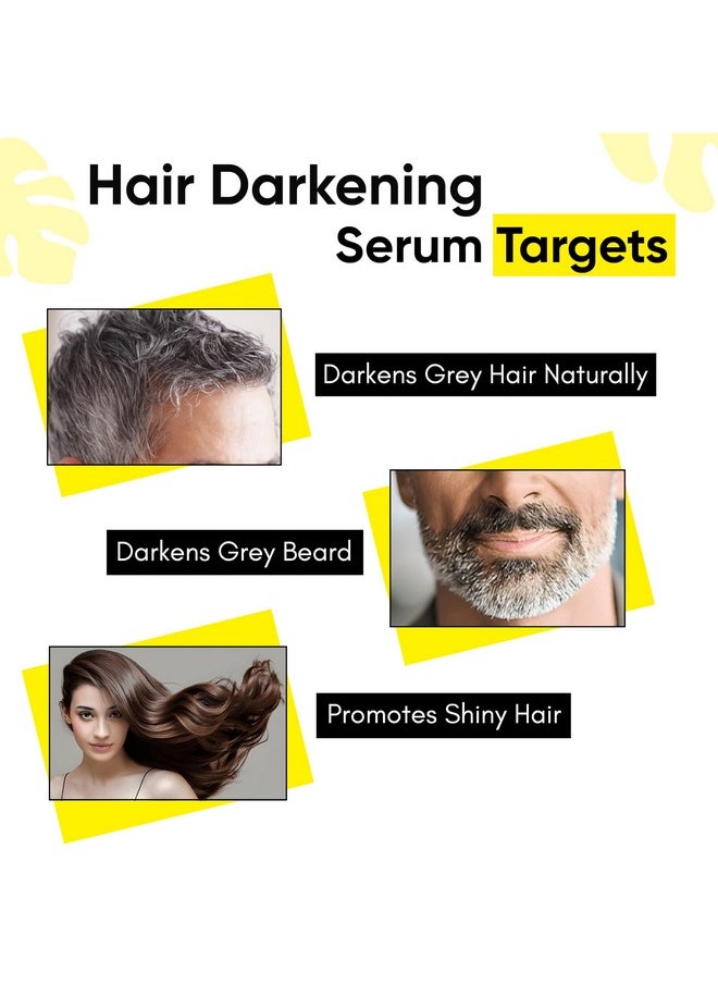 Masofta Anti Grey Hair Darkening Serum with Arcolys, Melano Gray, Biotin & Bhringraj For controlling Hair & Beard Greying, & Promoting Shinier Hair, For Both Men & Women, 30ML