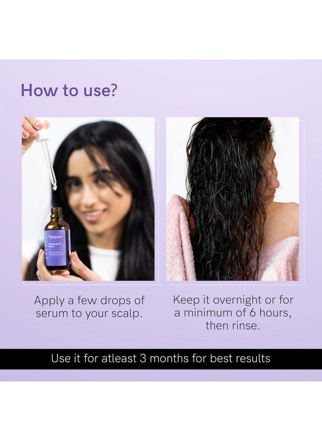 Be bodywise Anti Dandruff Scalp Serum 50ml | Fights Dandruff, Reduces flaky & itchy scalp | With Ichthyol Pale, Zinc Pyrithione, & Tea Tree Oil | Paraben & Sulphate free