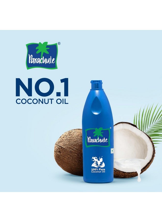 Parachute 100% Pure and Natural Unrefined Coconut Oil | No Chemicals & Added Preservatives | 31 fl.oz