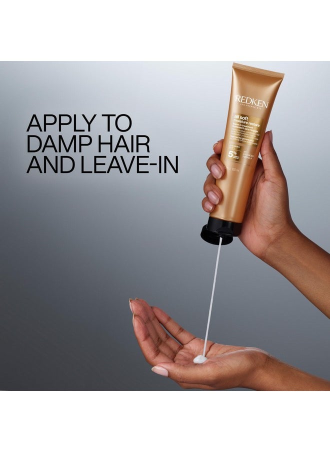 Redken All Soft Moisture Restore Leave-In Treatment | With Hyaluronic Acid and Argan Oil| Hair Treatment for Dry and Brittle Hair | Humidity and Heat Protection | Anti-Frizz | For Soft and Smooth Hair