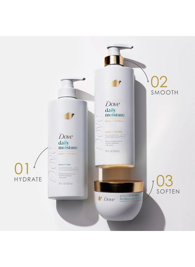 Dove Hair Mask Daily Moisture for Dry Hair with Liquid Bio-Protein Care Technology and Hyaluronic Serum 9.2 Oz