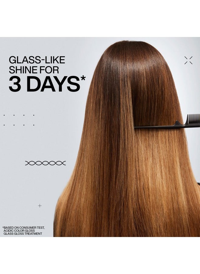 Redken Acidic Color Gloss Activated Glass Gloss Treatment | Rinse Out Hair Gloss | With Apricot Oil for Deep Conditioning | Add Intense Shine for up to Three Days | Safe for Color-Treated Hair