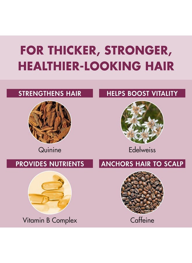 Klorane Strengthening Serum with Quinine and Edelweiss for Thinning Hair, Supports Thicker, Stronger, Healthier Hair, For Men and Women, Paraben, Silicone and Sulfate Free, 3.3 Fl Oz