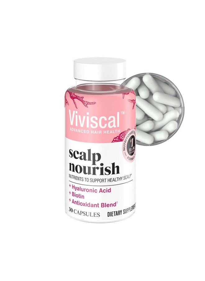 Viviscal Scalp Nourish Supplement, Blend of Nutrients for Scalp Health & Hair Follicles, Fortify Hair's Natural Beauty, Foundation for Healthy Hair Growth Vitamins, 30ct - 1 Month