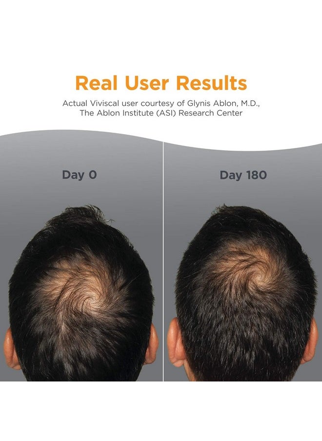 Viviscal Men's Hair Growth Supplements for Thicker, Fuller Hair Clinically Proven with Proprietary Collagen Complex 180 Tablets - 3 Month Supply