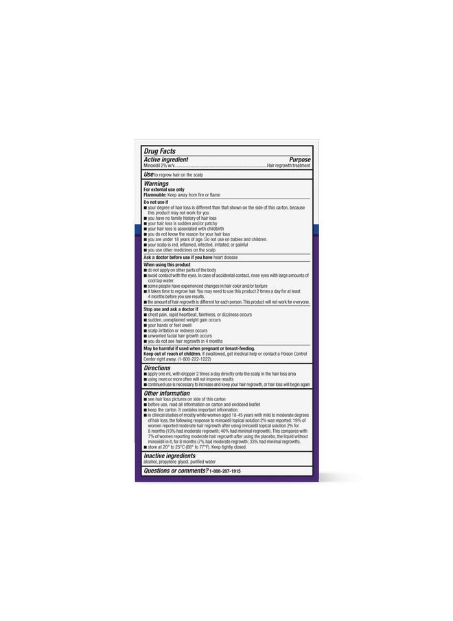 Equate Hair Regrowth Treatment for Women 3 Month Supply USA, 2 Ounces