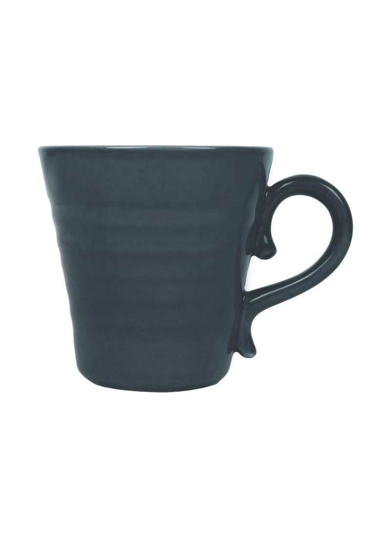 KITTENS Large Blooming Coffee Mugs, 300 ml, Grey and Yellow, Set of 4