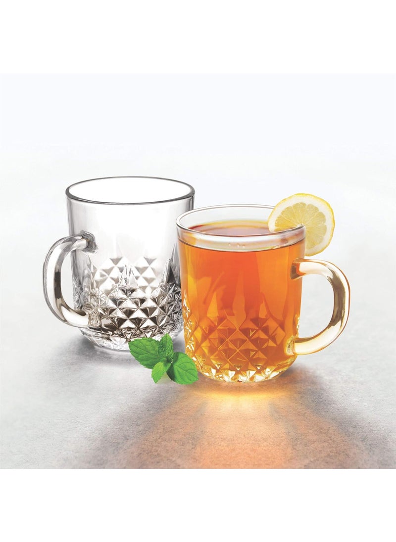 Treo by Milton Crystal Mug Set of 6, 224 ml