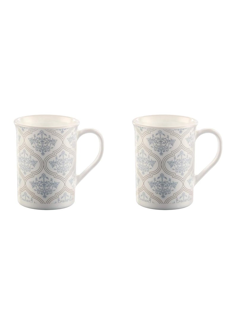 Larah by BOROSIL Sivas Mug, 350ml, Multicolor (Opalware) (Pack of 2)