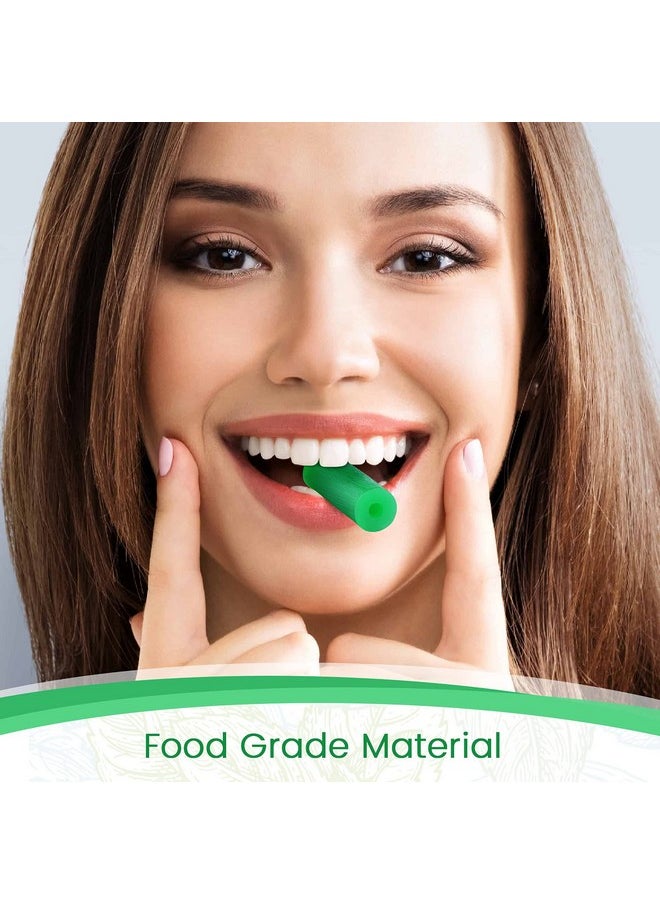 Aligner Chewies for Invisalign Aligners - Mint Scented and Aligner Removal Tools (Green Chewies 20Pcs + Remover Tools 2Pcs)