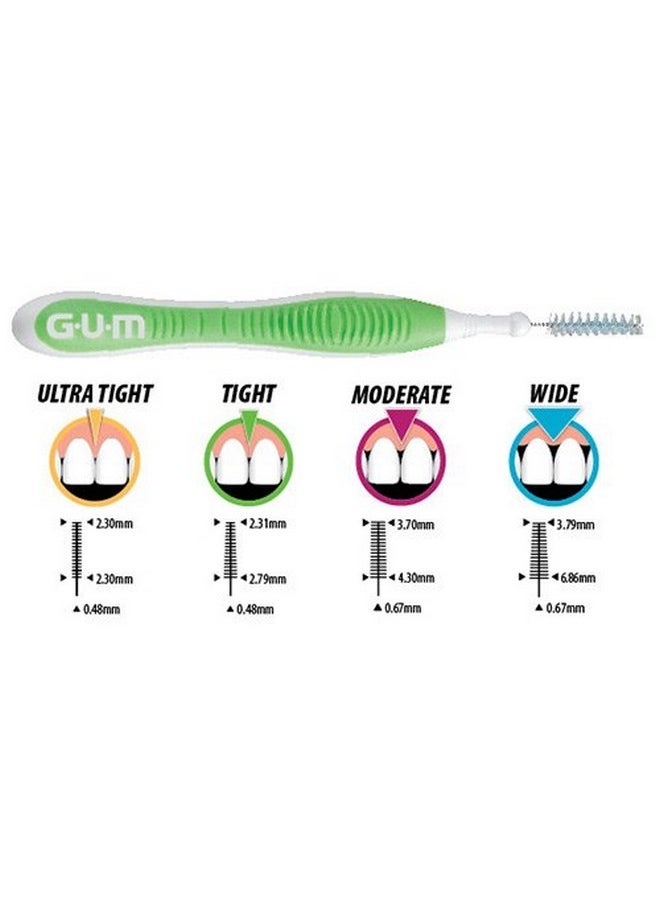 GUM-872H Sunstar Proxabrush Go-Betweens Cleaners Tight, 10 Count