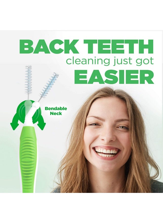 GUM Proxabrush Go-Betweens - Tight - Interdental Brushes - Soft Bristled Dental Picks for Plaque Removal Health - Safe for Braces & Dental Devices, 10ct (4pk)