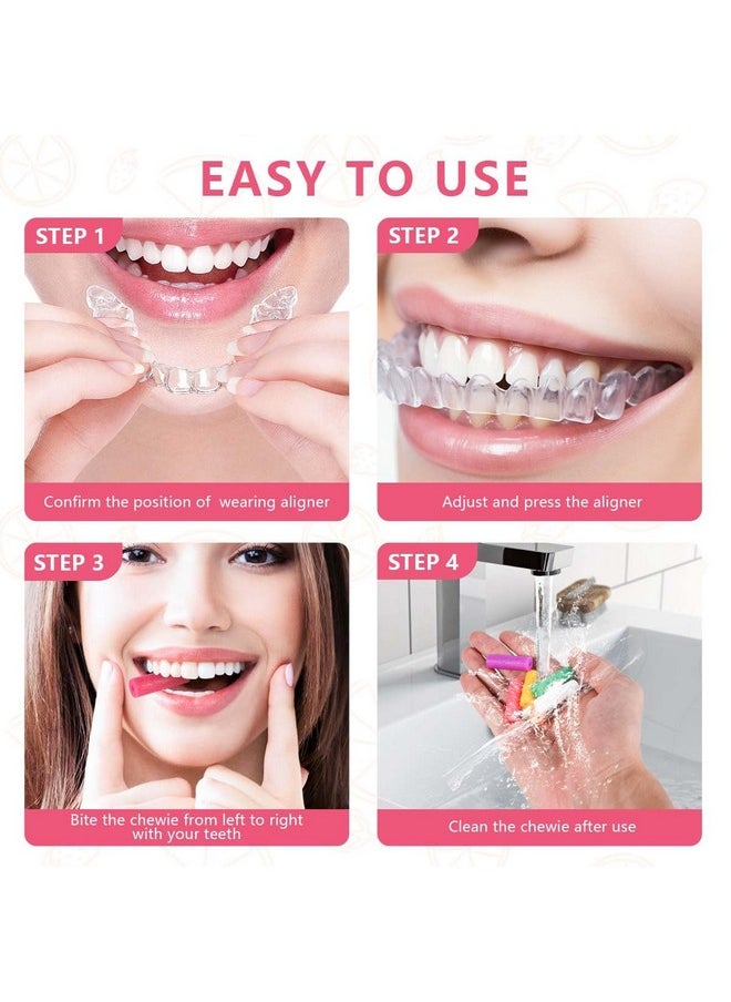 KISEER 12 Pcs Colorful Orthodontic Aligner Chewies for Aligner Chompers Aligner Trays Seaters, 6 Color