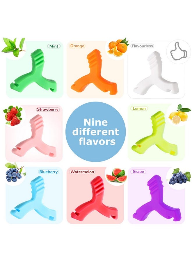 8 Pcs Y Shaped Aligner Colorful Aligner Tray Seaters Teeth Aligners for Invisible or Metal Braces Aligner Teeth Aligner for Aligner Chompers, 8 Colors and Scents