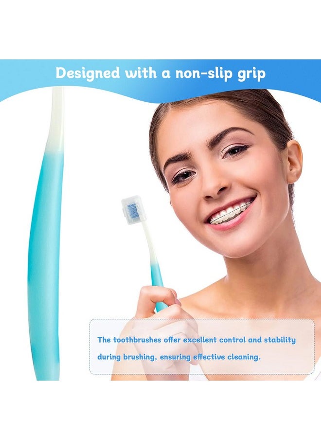 3-Pack Orthodontic Dental Care Kit - Includes Soft Bristle Toothbrushes and Braces-Friendly Brush Flosser for Cleaner Interdental Brush Toothpick, Essential Tools for Braces Hygiene Oral Care