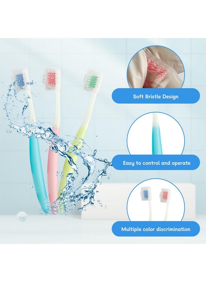 3-Pack Orthodontic Dental Care Kit - Includes Soft Bristle Toothbrushes and Braces-Friendly Brush Flosser for Cleaner Interdental Brush Toothpick, Essential Tools for Braces Hygiene Oral Care