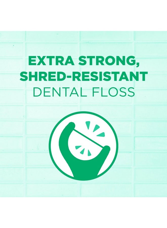 GUM Professional Clean Floss Picks - Extra Strong Shred-Resistant Floss, Easy Grip Handle - Dental Flossers for Adults - Fresh Mint Flavor, 150ct