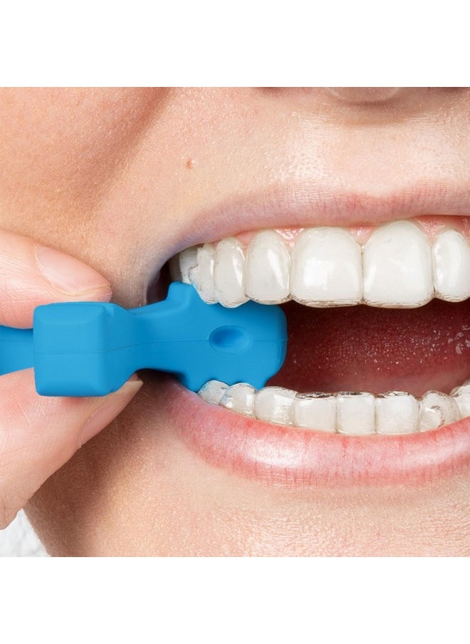 Invisalign Munchies EPS Aligner and Retainer Tray Seaters, Aligner Chewies (Pack of 2) (Blue)