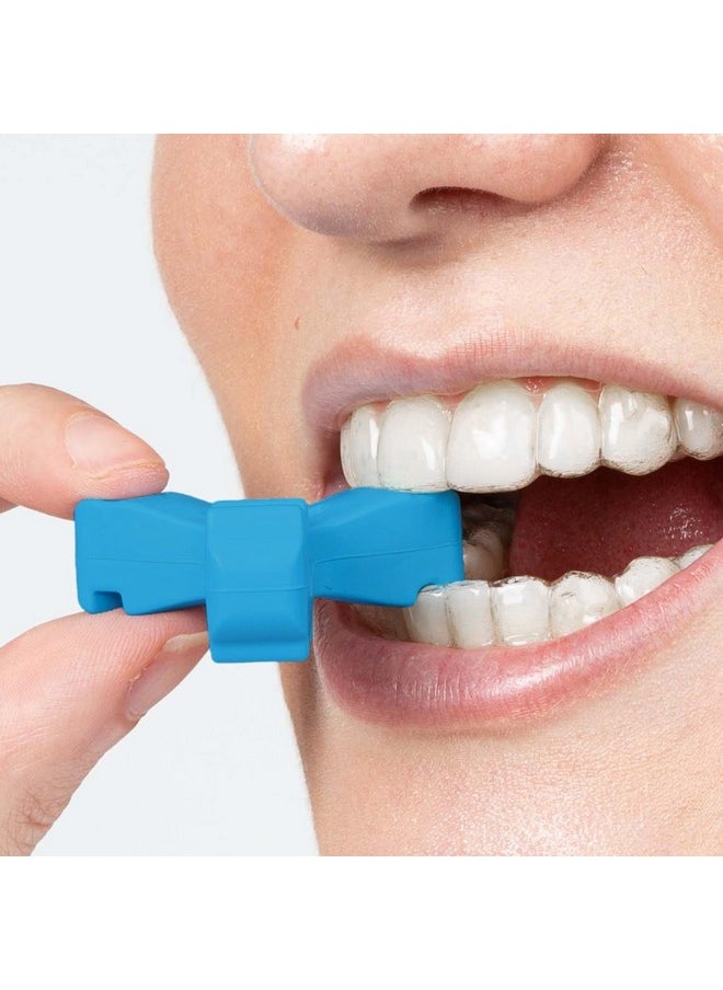 Invisalign Munchies EPS Aligner and Retainer Tray Seaters, Aligner Chewies (Pack of 2) (Blue)