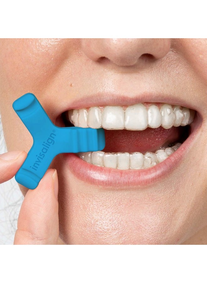 Invisalign Munchies EPS Aligner and Retainer Tray Seaters, Aligner Chewies (Pack of 2) (Blue)