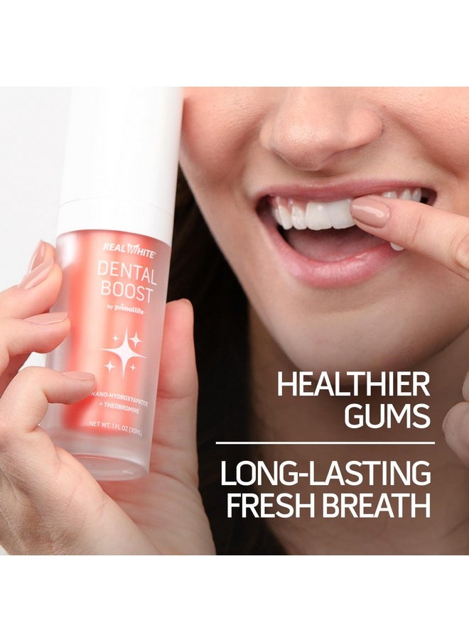 Primal Life Organic Real White Dental Boost - Natural, Organic Teeth Whitener - Peroxide Free - Nano-Hydroxyapatite Paste