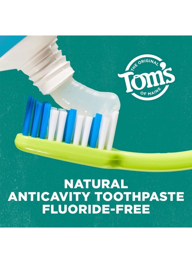 Tom’s of Maine Botanically Bright Natural Whitening Toothpaste, Fluoride Free and SLS Free, Vegan, Peppermint, 3 Pack, 4.0 Oz