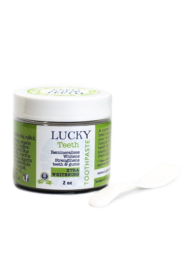 Charcoal Toothpaste Xtra Whitening Toothpaste - by Lucky Teeth - All Natural, Organic, Remineralizing and Fortifying