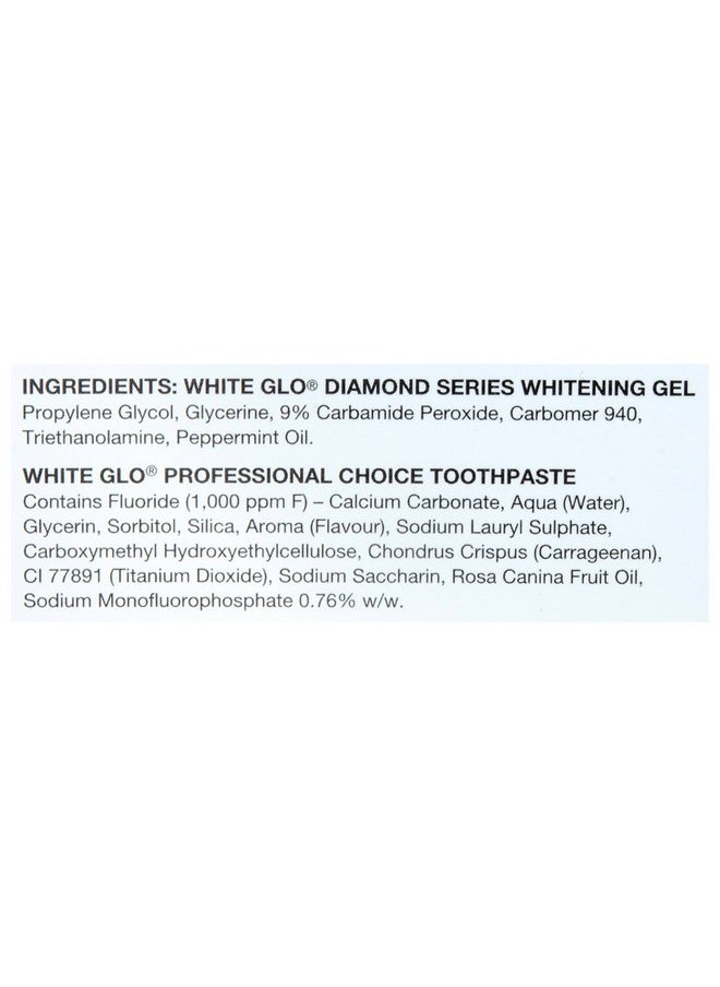 White Glo Diamond Series Advanced Whitening System with Bonus Whitening Toothpaste, 35 Count