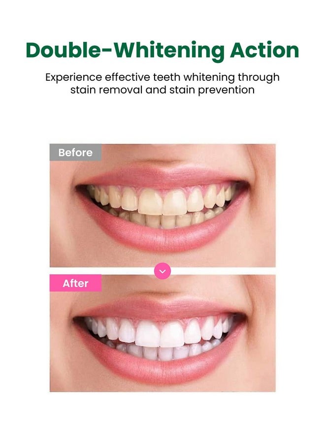 EUTHYMOL Whitening Toothpaste (3.7fl oz) - Stain Removal in 2 Weeks, Long-Lasting Freshness for Sensitive Gum & Teeth. Bad Breath, Cavity Prevention. Recyclable Aluminum Tube