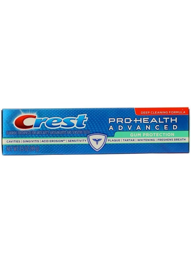 Crest Pro-Health Advanced Fluoride Toothpaste Gum Protection - 3.5 oz, Pack of 6