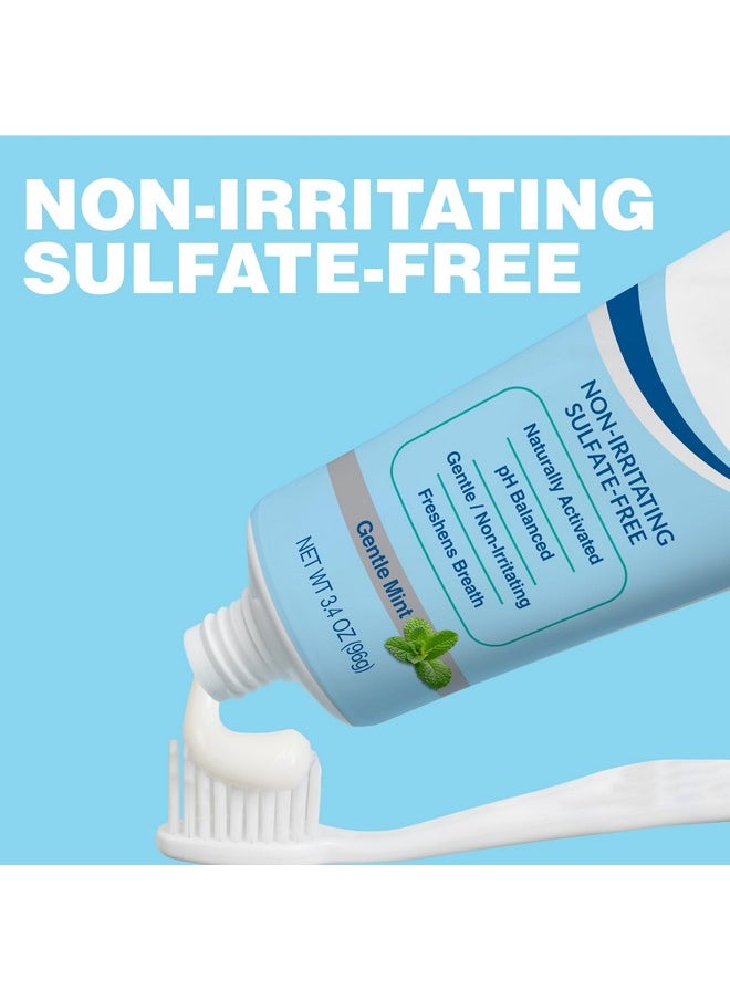 CloSYS Fluoride Free Toothpaste, 3.4 Ounce, Travel Size, Gentle Mint, TSA Compliant, Whitening, Enamel Protection, Sulfate Free