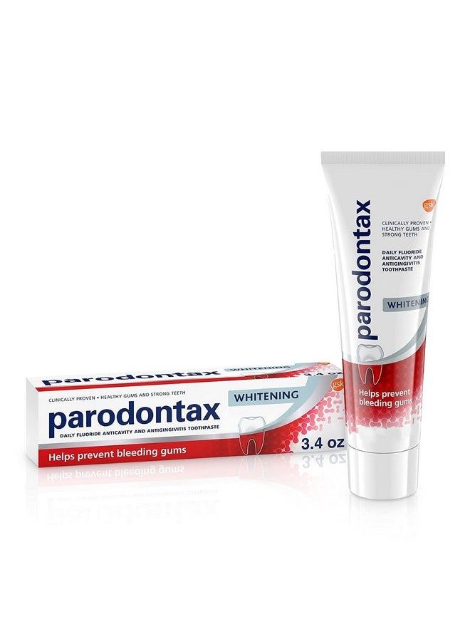 Parodontax Whitening Toothpaste for Bleeding Gums, 3.4 Ounces