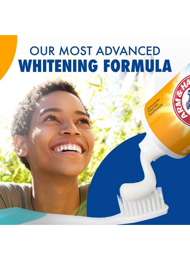 Arm & Hammer Advance White Toothpaste, Clean Mint Flavor, Stain Defense Technology, 6 Ounce (Pack of 4)