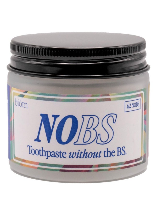 NOBS (No Bad Stuff) Toothpaste Tablets - Nano Hydroxyapatite, Fluoride & Plastic Free, Eco & Travel Friendly - Remineralize with NHA (1 Month)