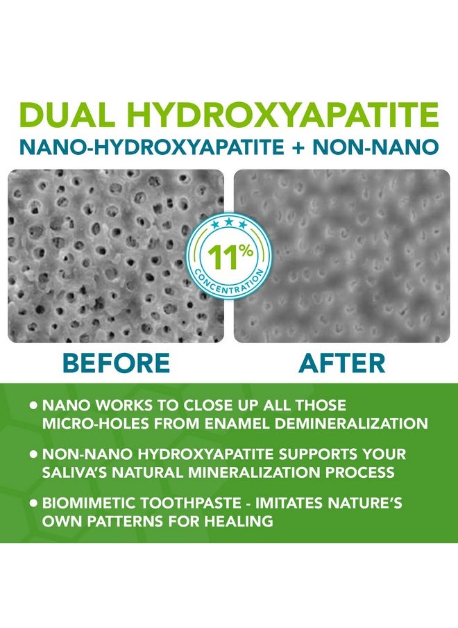Nano hydroxyapatite Toothpaste Fluoride-Free, Pro Mineralizer Toothpaste: Dentist Formulated Remineralizing Anti Cavity Xylitol Toothpaste, Enamel Support Sensitive Teeth Toothpaste - Wintermint