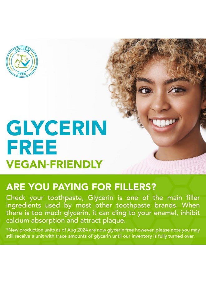 Nano hydroxyapatite Toothpaste Fluoride-Free, Pro Mineralizer Toothpaste: Dentist Formulated Remineralizing Anti Cavity Xylitol Toothpaste, Enamel Support Sensitive Teeth Toothpaste - Wintermint