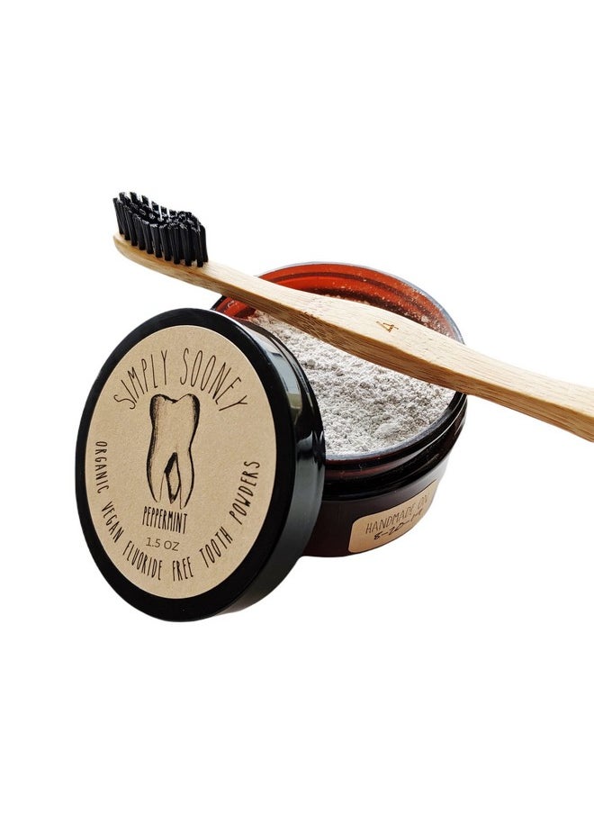 Simply Sooney Fluoride Free Remineralizing Toothpaste Powder I Vegan I Gluten Free I Organic Peppermint Essential Oil 1.5oz