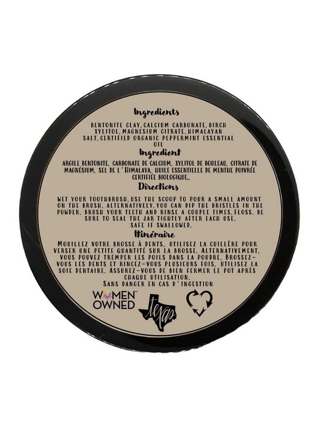 Simply Sooney Fluoride Free Remineralizing Toothpaste Powder I Vegan I Gluten Free I Organic Peppermint Essential Oil 1.5oz