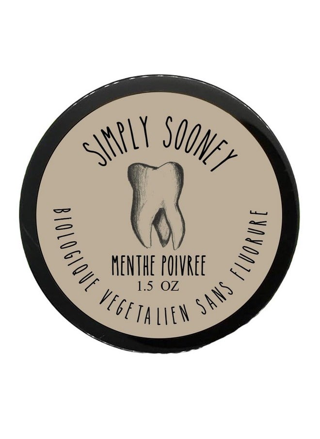 Simply Sooney Fluoride Free Remineralizing Toothpaste Powder I Vegan I Gluten Free I Organic Peppermint Essential Oil 1.5oz