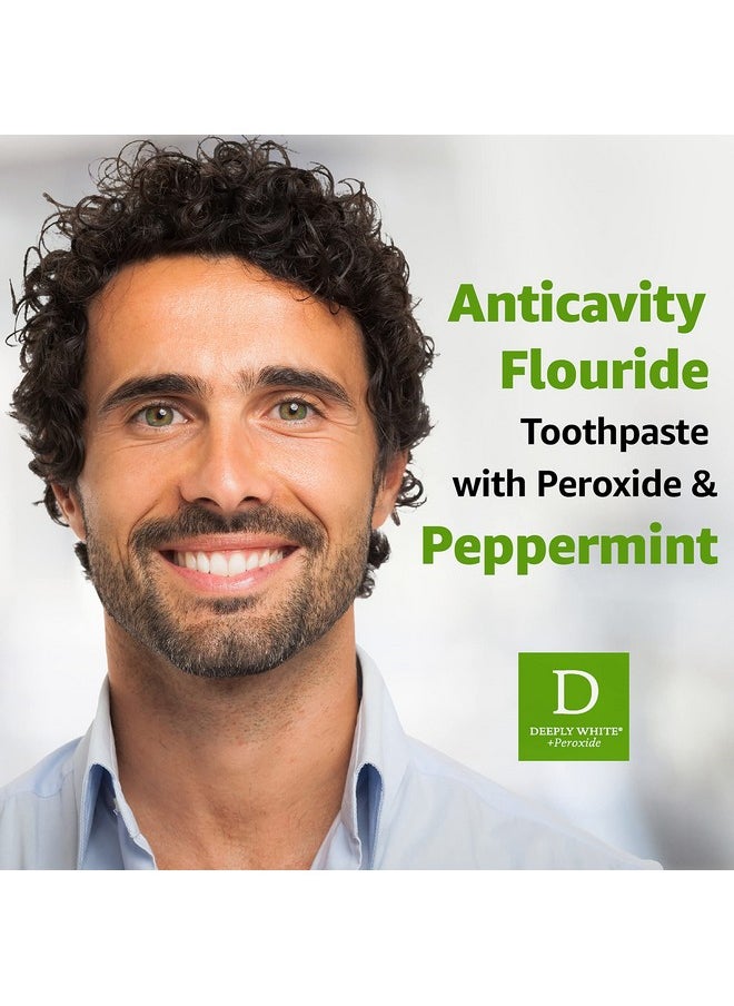 Rembrandt Deeply White + Peroxide Whitening Toothpaste, Peppermint Flavor, 3.5-Ounce (Pack of 2) (Packaging may Vary)