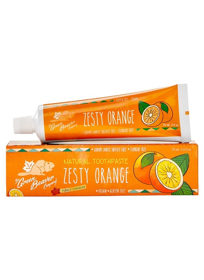 Green Beaver Natural Toothpaste Zesty Orange - 2.5 fl oz