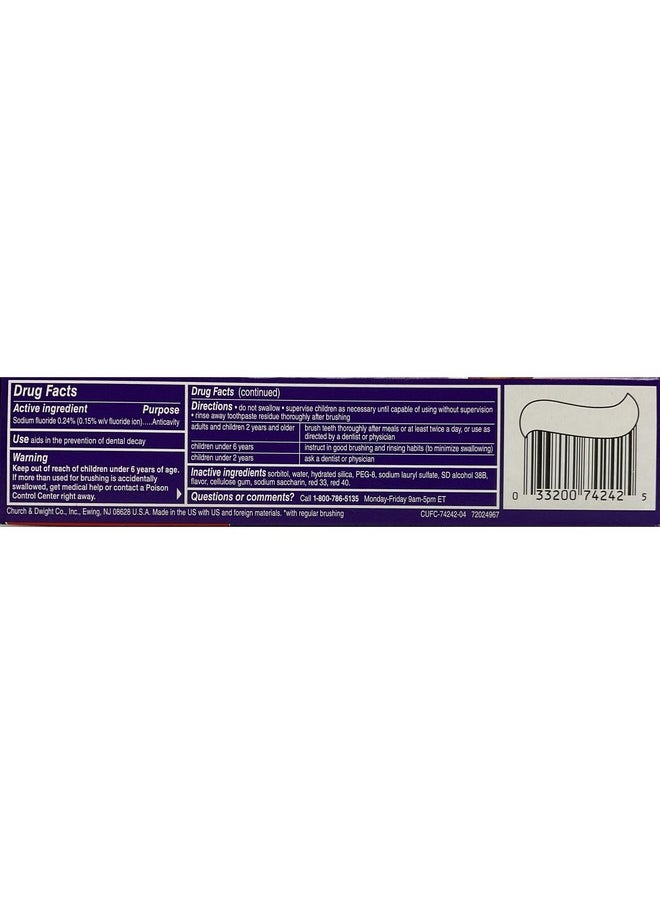 Close-Up Fluoride Toothpaste, Freshening Red Gel 4 oz (Pack of 6)