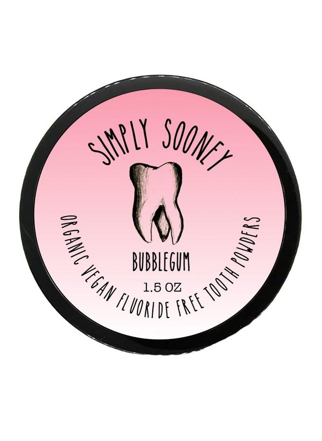 Simply Sooney Remineralizing Vegan Mineral Tooth Powder I Bubblegum Formula for Kids I Natural Whitening I Stronger Teeth 1.5oz (1.5 oz jar)
